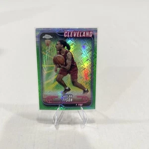 Jaylon Tyson 2025 Topps Chrome Basketball Topps Green Refractor Rookie Card - Bild 1 von 2