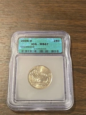 2006  D Colorado  State Quarter ICG MS67 - Uncirculated Coin - Image 1 of 2