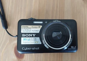 SONY Cyber-shot WX7 DSC-WX7/B Black Digital Camera 16.2 MP - Foto 1 di 6