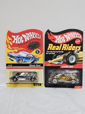 Lot Of 2- Hot Wheels RLC Classic Cord Real Riders And Neo Classics MOC  - Image 1 of 4