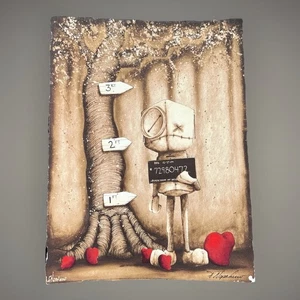 Fabio Napoleoni "Possession of Hope" Papierdruck handgezeichnet Doodle auf Rückseite 2012 - Bild 1 von 14