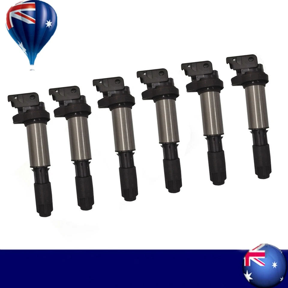 6 Pcs Ignition Coils For BMW E46 E87 E88 E90 120i 316i 320i X3 X5 12131712219 OE - Image 1 of 4