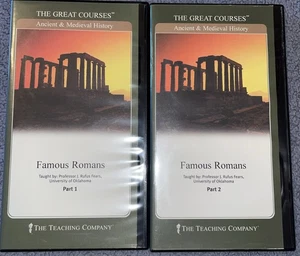 The Great Courses: Famous Romans Parts 1 & 2 (4 DVDs & Guidebook) - Imagen 1 de 6