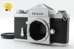 LESEN [FAST NEUWERTIG] NIkon F analoge Spiegelreflexkamera 35 mm Gehäuse silber Augenhöhe Sucher JAPAN - Bild 1 von 10