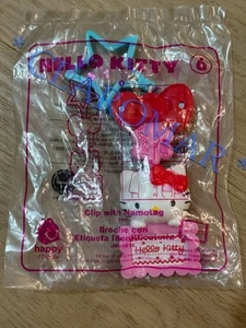 Hello Kitty Clip with Name Tag Cake Topper Happy Meal Kids Toy NEW - Picture 1 of 3