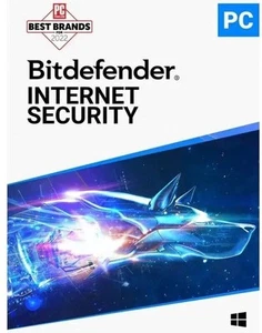 Bitdefender Internet Security 2025 - 3 PCs / 1 Year; No Box: Mail Code ONLY - Picture 1 of 1