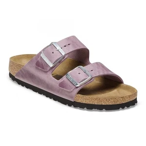 BIRKENSTOCK Women's Arizona Sandal Lavender Oiled Leather (narrow width) - - Picture 1 of 8