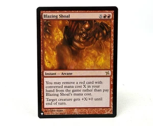 Blazing Shoal Magic The Gathering The List casi nuevo tarjeta rara regular Magic The Gathering TCG - Imagen 1 de 2
