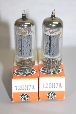 2 pares de tubos Match & Balance 12BH7A GE - Maxi y 539B probados al 110% de NUEVO Foto 1 de 4