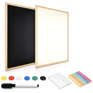 2in1 Magnet Tafel Whiteboard 60x40 cm Kreidetafel Memoboard Magnetwand - Bild 1 von 6