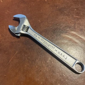 Vintage Crestoloy Steel 6” Adjustable Crescent Wrench Made In USA - Picture 1 of 10