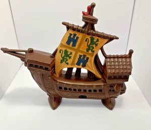Vintage Ceramic Ship TV Lamp Base  Nautical Decor  Broken Bow & Flag See photos - Picture 1 of 21