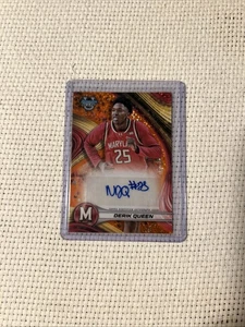 Derik Queen 2024-25 Bowman U Best Auto Orange Diamond Refractor /25 Pelicans - Bild 1 von 2