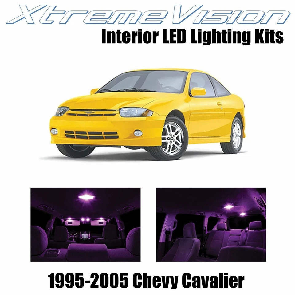XtremeVision Interior LED for Chevy Cavalier 1995-2005 (6 PCS) Pink - Image 1 of 4