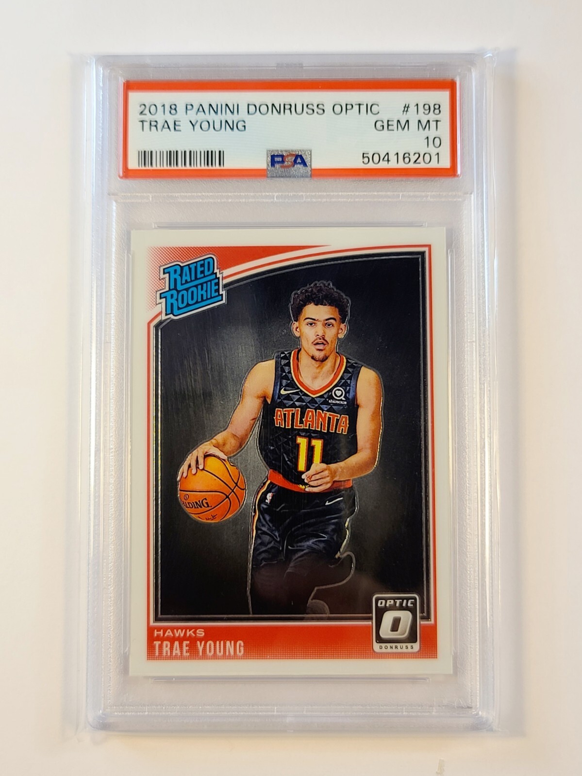 Trae Young 2018-19 Panini Donruss Optic Rated Rookie RC #198 Hawks PSA 9  A08 | eBay