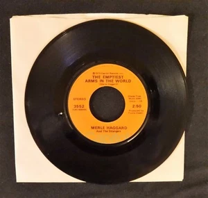 "MERLE HAGGARD & the STRANGERS" sing 2 great songs - 45 record  - Imagen 1 de 3