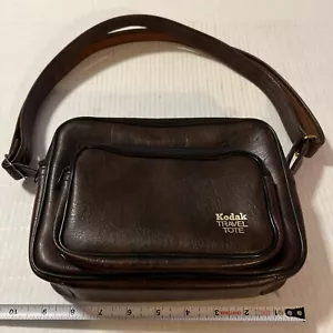 Bolso de hombro vintage marrón Kodak para cámara #7891 - Imagen 1 de 6