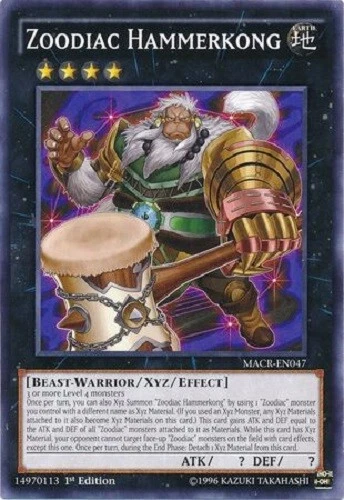 ZOODIAC HAMMERKONG (MACR-EN047) - YuGiOh Common 1st Ed. XYZ - Image 1 of 1