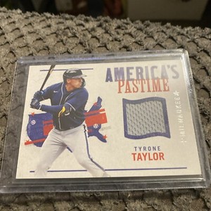 Tyrone Taylor 2022 Chronicles America’s Pastime Patch Relic Brewers APS-TY