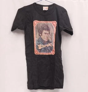 Starsky & Hutch T-Shirt Adult SMALL Top Black Paul Michael Glaser "Starsky" - Picture 1 of 2