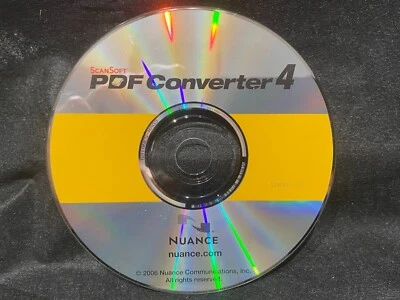 Nuance PDF Converter 4 CD mit Key (NICHT PROFESSIONELL) - Bild 1 von 2