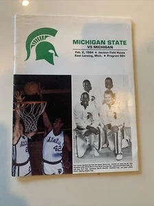 Michigan State vs Michigan Basketball Program Kevin Willis Cover - Picture 1 of 7