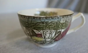 Vintage Johnson Bros Friendly Village China Tea Cup Ice House Sugar Maple - Picture 1 of 10