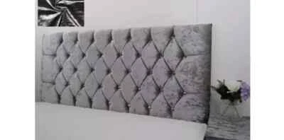 24" inch super design crystal diamonds nice Headboard in CRUSHED VELVET fabric - image 1 of 3
