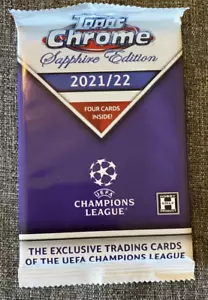 Topps Chrome Sapphire Edition 2021/22 UEFA HOBBY PACK - Foto 1 di 1