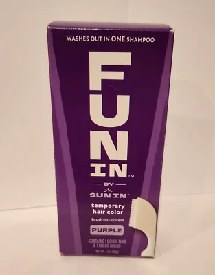 COLOR DE CABELLO TEMPORAL Púrpura Fun In by Sun In NUEVO Foto 1 de 4