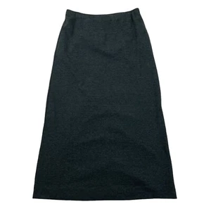 Liz Claiborne Women’s Long Maxi Skirt Size Small Gray Side Zipper Stretch - Picture 1 of 8