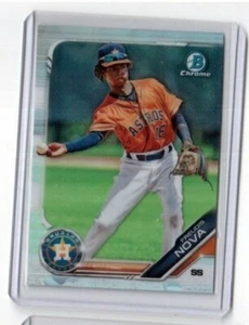 2019 Topps Bowman Chrome Refractor Card # BDC-45 Freudis Nova Houston Astros - Picture 1 of 2