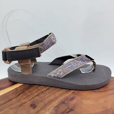 Teva Original Sandals Women's 5 Brown Black Strappy Outdoor Sport Thong Trail