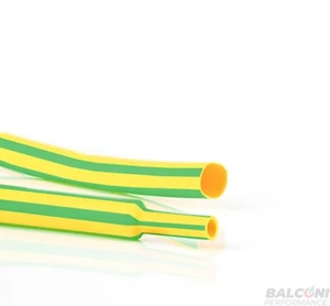 GUAINA TERMORESTRINGENTE GIALLO VERDE 2:1 TERMORETRAIBILE PER TERRA MASSA - Imagen 1 de 1