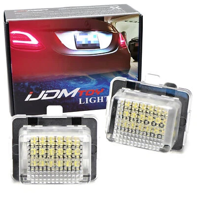 Conjunto de luces de matrícula LED blancas sin errores para Mercedes Clase C CLS CLA E S Foto 1 de 4