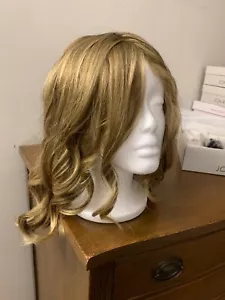 NEW WITH TAGS Jon Renau Topper Top Smart Wavy 12” Lace Front Blonde 24B18 - Picture 1 of 5