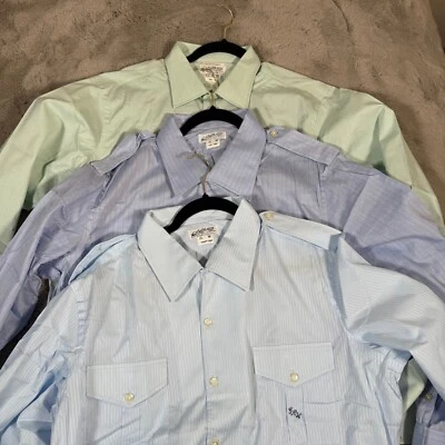 Nat Wise Vintage Dress Shirts Lot of 3 Long Sleeve Button Up L Retro French Cuff - Image 1 of 4