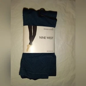 Leggings Nine West Negros Control Pequeño/Mediano Top Sin Costuras Nuevos con Etiquetas - Imagen 1 de 6