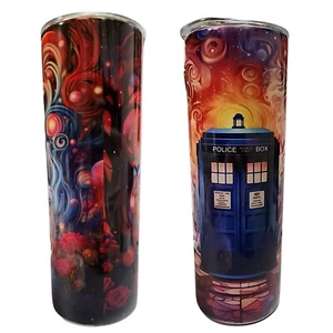 20oz Doctor Who TARDIS Skinny Tumbler - Picture 1 of 2