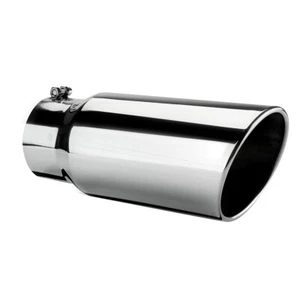 Inlet 4" Outlet 5" 12" Long Tail Throat Stainless Steel Diesel Exhaust Tip - Picture 1 of 7