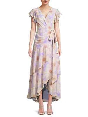 Anthropologie Hutch Cezza Floral Wrap Dress Lavender Romantic Floral Size 2X NWT - Image 1 of 4