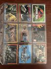 Jurassic Park: 1993 Topps Trading Cards 9 cards including unpeeled puzzle card