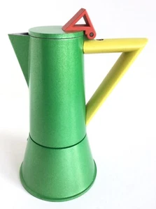 Caffettiera Lagostina Ettore Sottsass Gruppo Memphis Accademia verde gialla ross - Foto 1 di 8