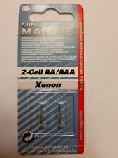 Mini MAGLITE 2-Cell AA/AAA XENON 2 Pack, Model LM2A001L NEW