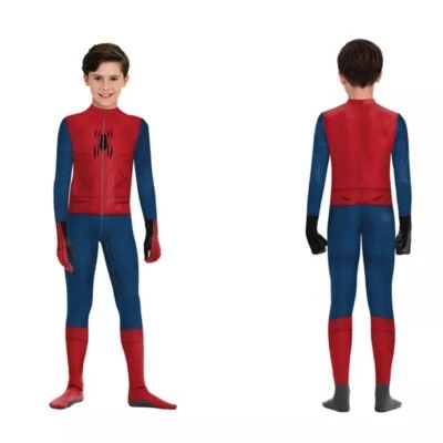 Homecoming Spiderman Niños Juegos con disfraces Mono Niños Cos Body Disfraz de Halloween Foto 1 de 4