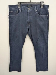 Men's Polo Ralph Lauren 36x29 Hampton Straight Dark Blue Denim Jeans (Tag 36x30) - Picture 1 of 10