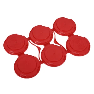 Home Brew Ohio 6 Pack Beer CAN Holder Red Standard Six-Pak Can Carrier (10 - Picture 1 of 3