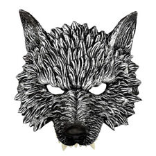 Wolf Mask Adult Scary Costume Half Face Masquerade Halloween Cosplay