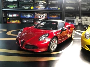 Autoart 1/18 ALFA ROMEO 4C SPIDER Diecast Model Car Gifts Red/Yellow/White - Picture 1 of 14