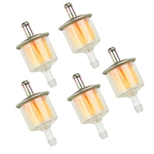 5 Packs 1/4'' Fuel Filters Industrial Motorcycle Inline Gas Fuel Line Engine - Picture 1 of 13
